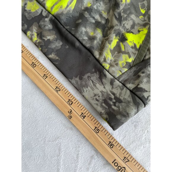 Under Armour Youth Loose Fit Camouflage Hoodie YMD Neon Yellow & Gray Pullover - Picture 5 of 12